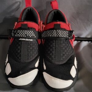 Jordan Red and Black Athletic Shoes